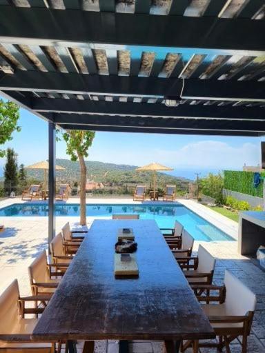 "Stergiou Luxury Apartment 2Nd Floor" Με Κοινη Πισινα Saronida المظهر الخارجي الصورة