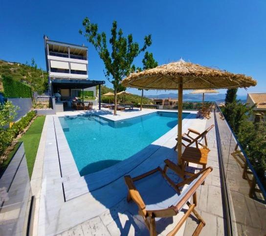 "Stergiou Luxury Apartment 2Nd Floor" Με Κοινη Πισινα Saronida المظهر الخارجي الصورة