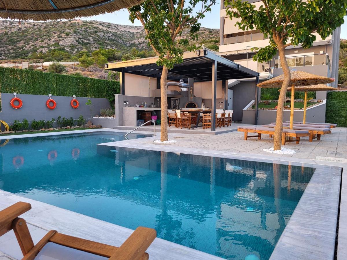"Stergiou Luxury Apartment 2Nd Floor" Με Κοινη Πισινα Saronida المظهر الخارجي الصورة